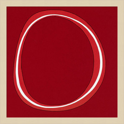 Red Circle Print by Alex Dunn