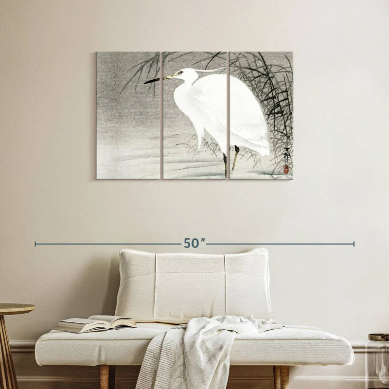 Brampt Little Egret, 24" H x 38" W