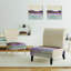 Fauteuil de chambre en velours Shabby Elegance