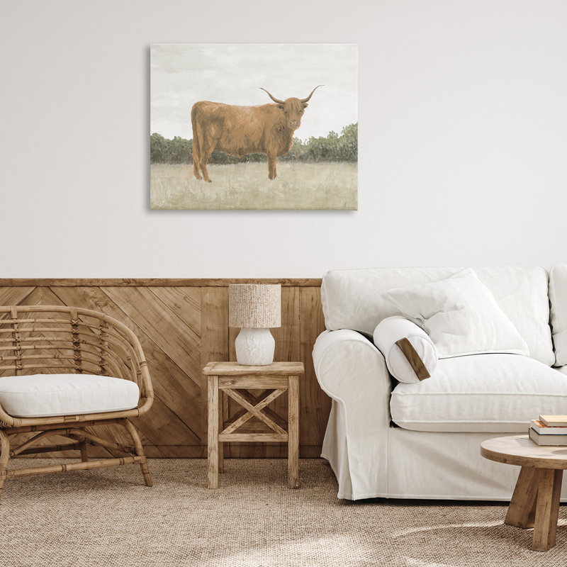Art mural sur toile brun par Jen Eitel, H 30 po x l 40 po