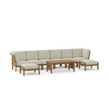 Natsepa Outdoor 9 - Piece Teak Conversation Set