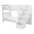 Tena Solid Wood Standard Stairway Bunk Beds Twin over Full, 4 Drawers in the Steps, White-1904814713-1904814710