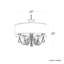 Vesca 5 Light 24in x 20in Chandelier with Gold Drum Shade in White with Clear Radiance Crystal-68915105-68915119-68915124