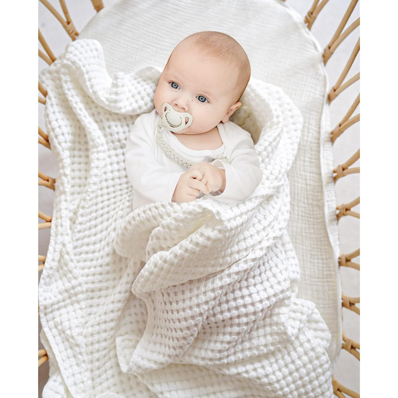 100% coton emmailloté, Blanc