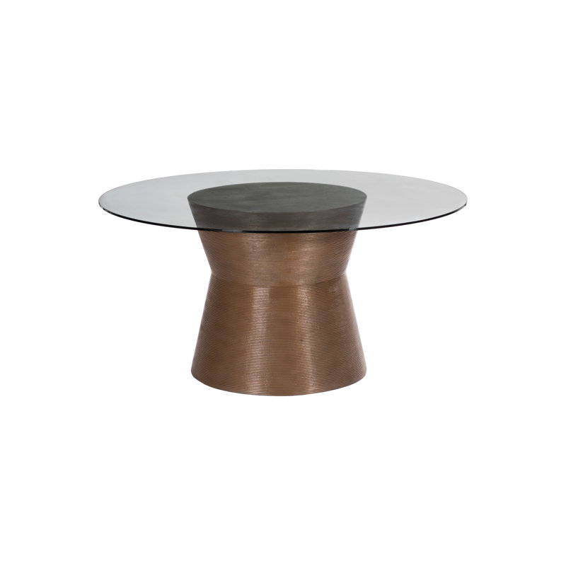 Kono Dining Table, With 60" Glass