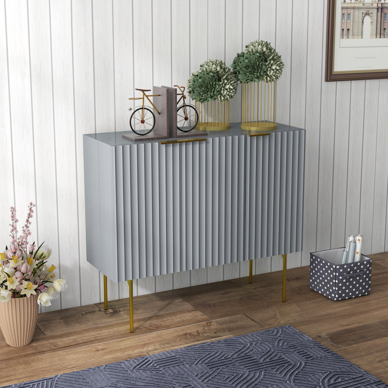 Armoire d'appoint en acier Marvers, Gris