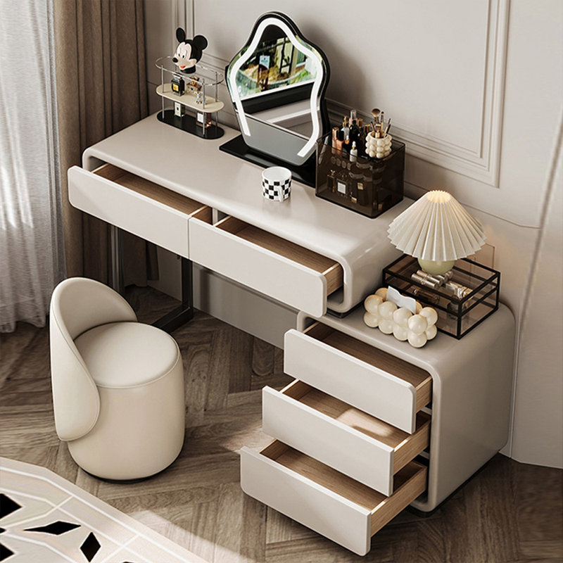 Makeup Vanity with Light mirror,5 drawers