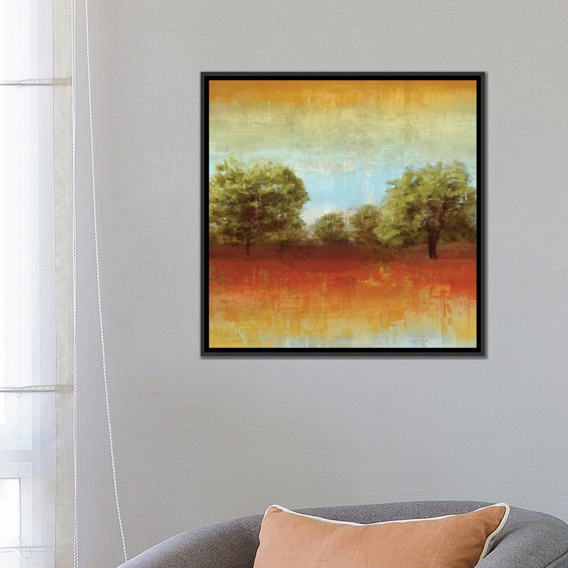 All Aglow II by Tom Reeves - Print on Canvas, 18" H x 18" W x 1.5" D, Black Framed Canvas, No Mat