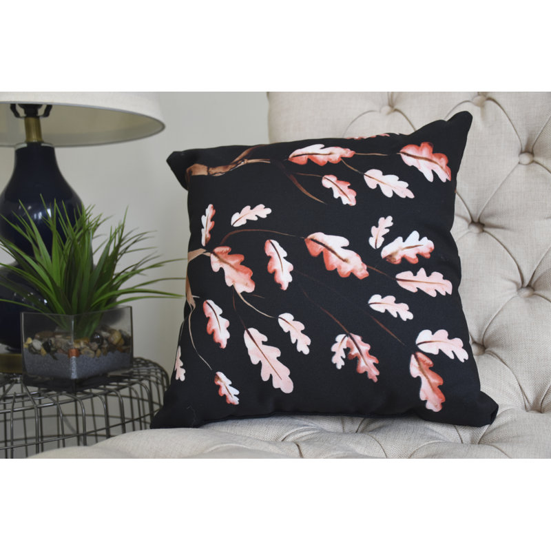 Coussin moelleux Harvest, Noir, 16 po x 1 po