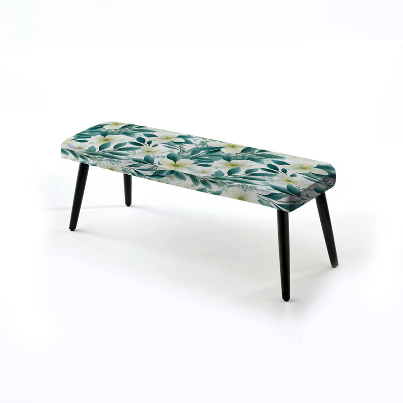 Banc tropical tapissier océanique à motif botanique IV - Tropical