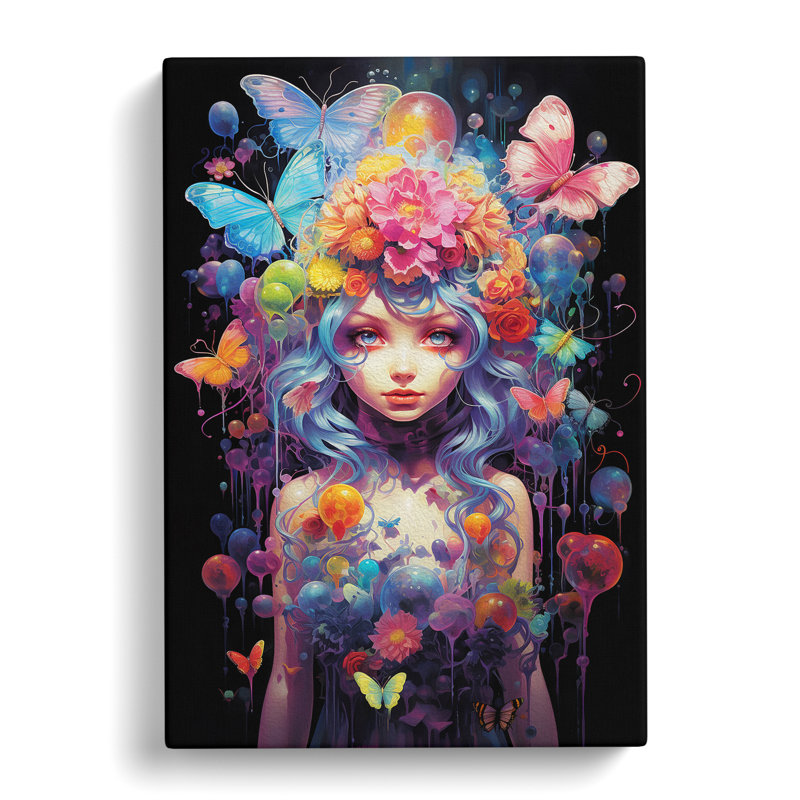 Fairy Neo-Plasticism - Single Picture Frame Print, 76cm H x 50cm W x 3cm D