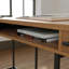 Bureau en L, finition brune
