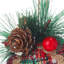 8cm Fabric Trees & Wreaths Bauble
