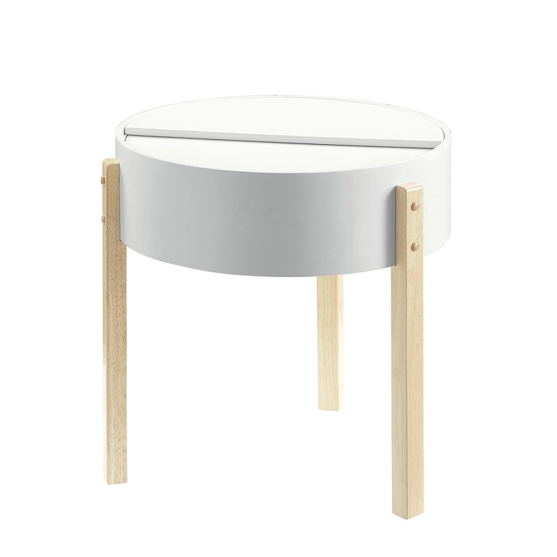 Combinaison naturelle et moderne, table d'appoint ronde, rehaussant le style de la maison