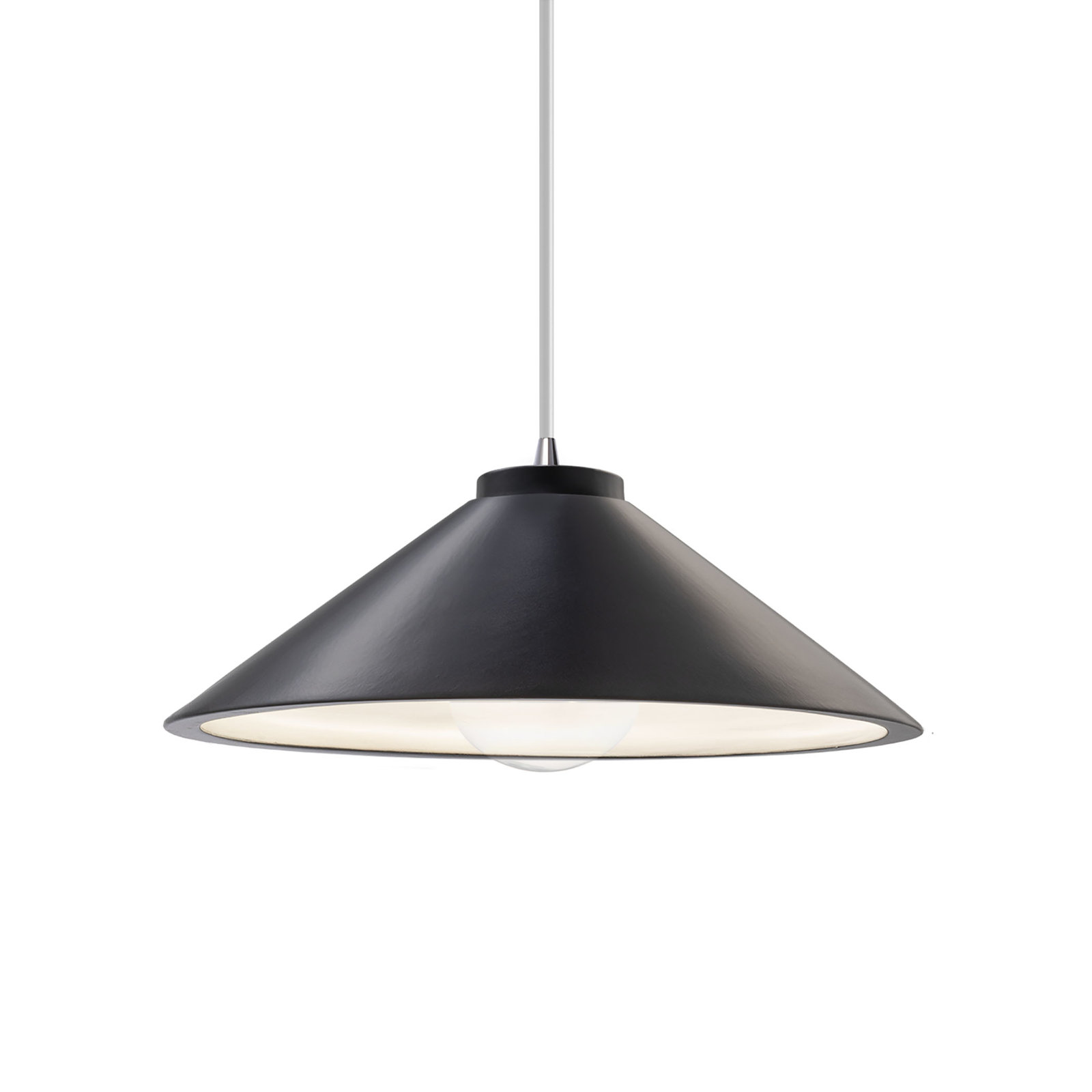 Leni Collection 1 - Light Cone Pendant Accents, Matte Black, Canyon Clay