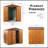 6 Ft. W X 6 Ft. D Metal Storage Shed Appealing Horizontal Siding  In Woodgrain With Coffee Trim To Complement