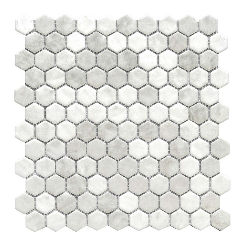 Eterna 1" x 1" Straight Edge Glass Mosaic Wall And Floor Tile, Shabby Gray