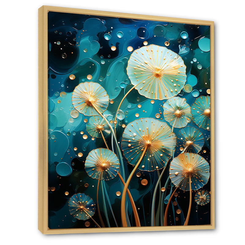 Seacreature Reflections sur toile, Cadre naturel flottant, H 32 po x l 24 po