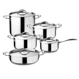 Glamour Diamond Kitchen Set - 10 Pieces - Stainless Steel