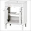 Meuble-lavabo moderne de 24 po avec lavabo supérieur, rangement à 2 niveaux, lavabo simple et grandes tablettes pour une organisation améliorée