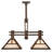 Duclos 2 - Light Mahogany Bronze Kitchen Island Pendant