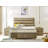Premium 8-Inch Mattress with Pocket Springs & Memory Foam, 79 x 79 x 9.1 inches | Quilted Linen Fabric Cover, Silicon Fiber Comfort Layer | White & Brown Solid Color Chevron Design, Assembled for Ultimate Comfort-603030102