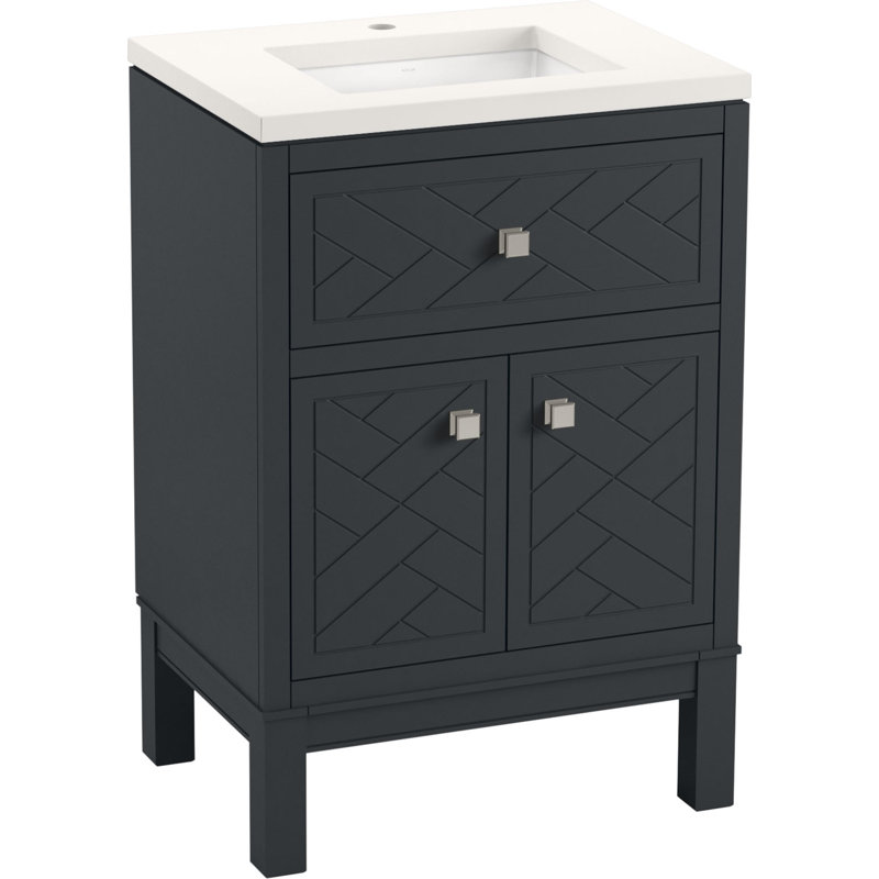 Beauxline 24-In Bathroom Vanity Set, Slate Gray