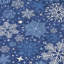 Tapis bleu marine flocon de neige Xhevrie intérieur / extérieur lavable à la machine-1814977335