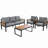Sublime 5-person Outdoor Sofa Seating Group With Cushions-1127116152