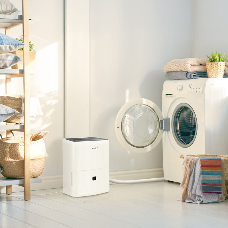  Whirlpool 32 Pint Energy Star Certified Dehumidifier in White, 32