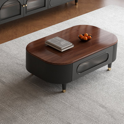 Solid wood coffee table is durable
