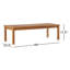 Upland Outdoor Patio Teak Wood Coffee Table