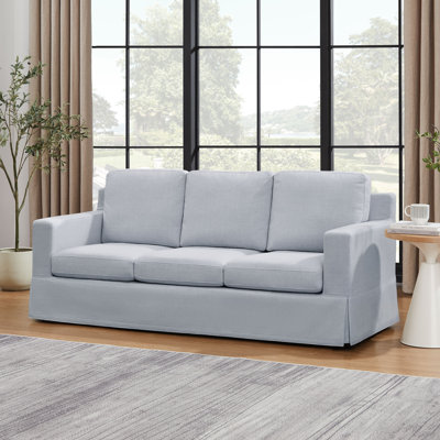 81.1"  Upholstered Slipcovered Sofa