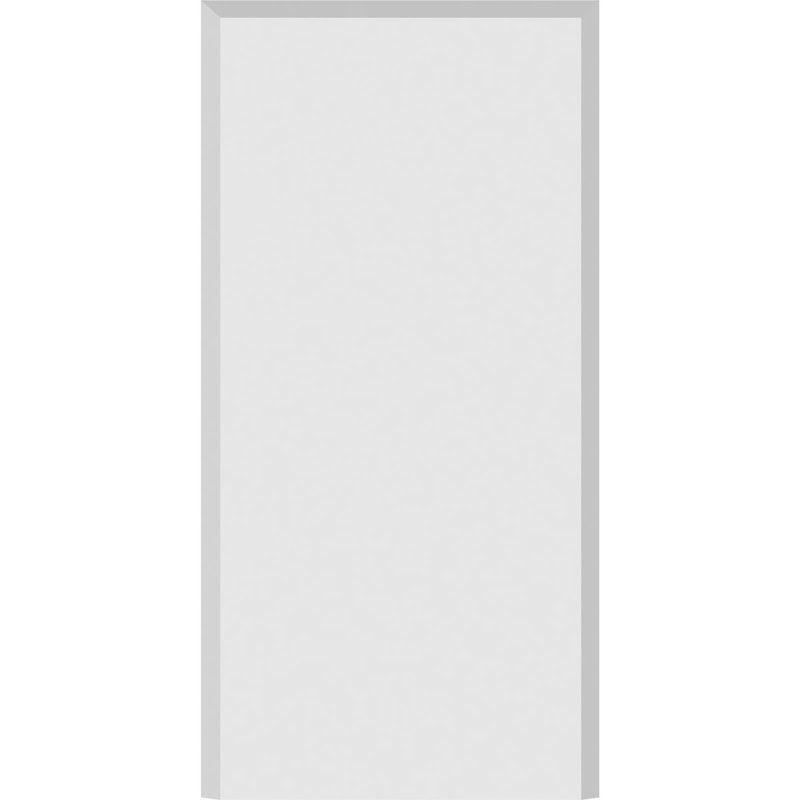 Socle standard avec bord biseauté, H 10 po x l 5 po x p 0,5 po