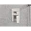Système de pomme de douche à fixation au plafond 16 po, laiton et acier inoxydable, nickel brossé, soulagement de la salle de bain-118625458