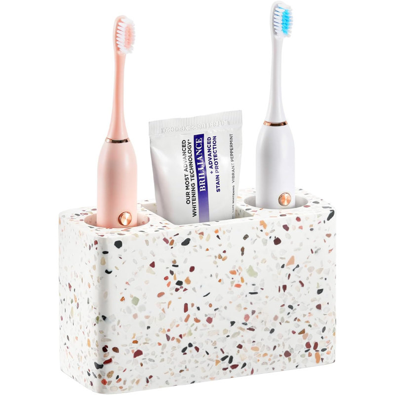 Bathroom Accessory Set, Terrazzo