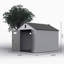 Remise de rangement en plastique 8 * 10Ft pour le grand jardin