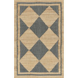 Erin Gates by Momeni Orchard Court Blue Hand Woven Wool and Jute Area Rug 5' X 8'