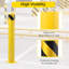 2PCS 36" H x 4.5" D Steel Bollards Posts