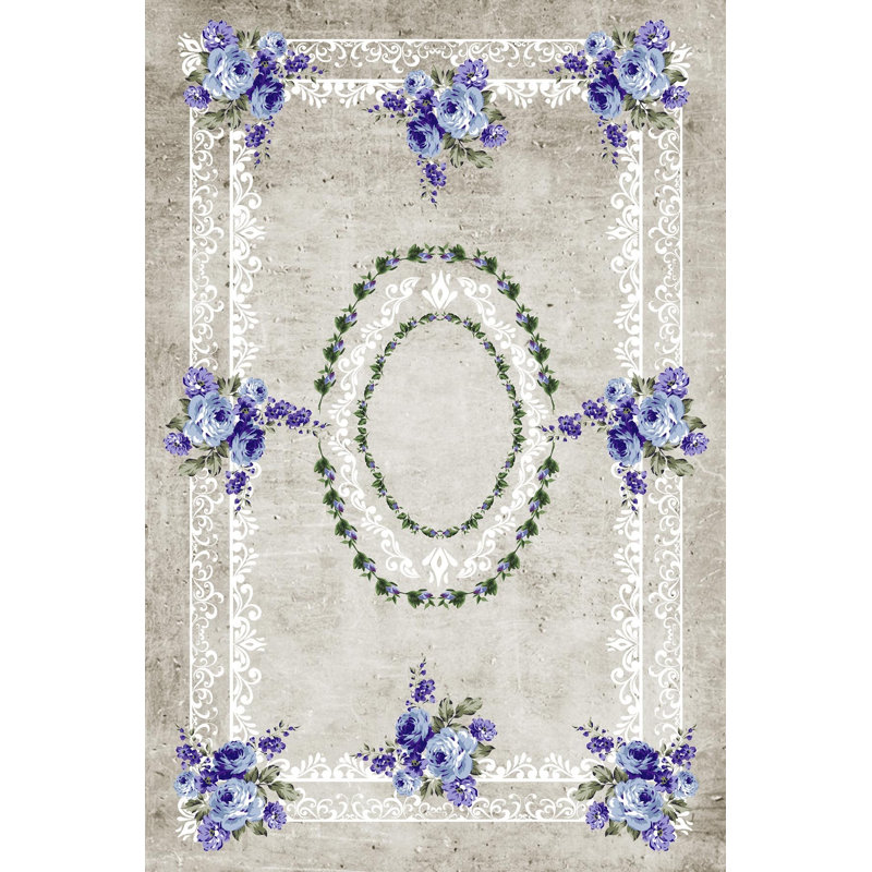 Stylish Hall Carpet (3.3 x 4.9 ft), 100% Polyester, 0.3 in Pile Height | Antibacterial, Non-Slip PVC Dot Underside | Woven Design with 3D Digital Printing | Machine Washable, Perfect for Home Décor & Comfort