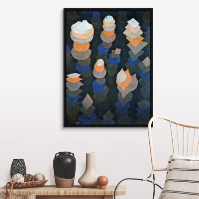 Reproduction d’art sur toile, "croissance des plantes de la nuit" par Paul Klee