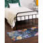 Tapis bleu marine / rouge Clydie-62327553