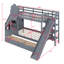 Janal Kids Twin-Over-Twin Bunk Bed with Drawers
