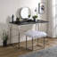 Bureau de meuble-lavabo noir et chrome