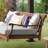 Wrenn Mahogany Wood Porch Swing Bed