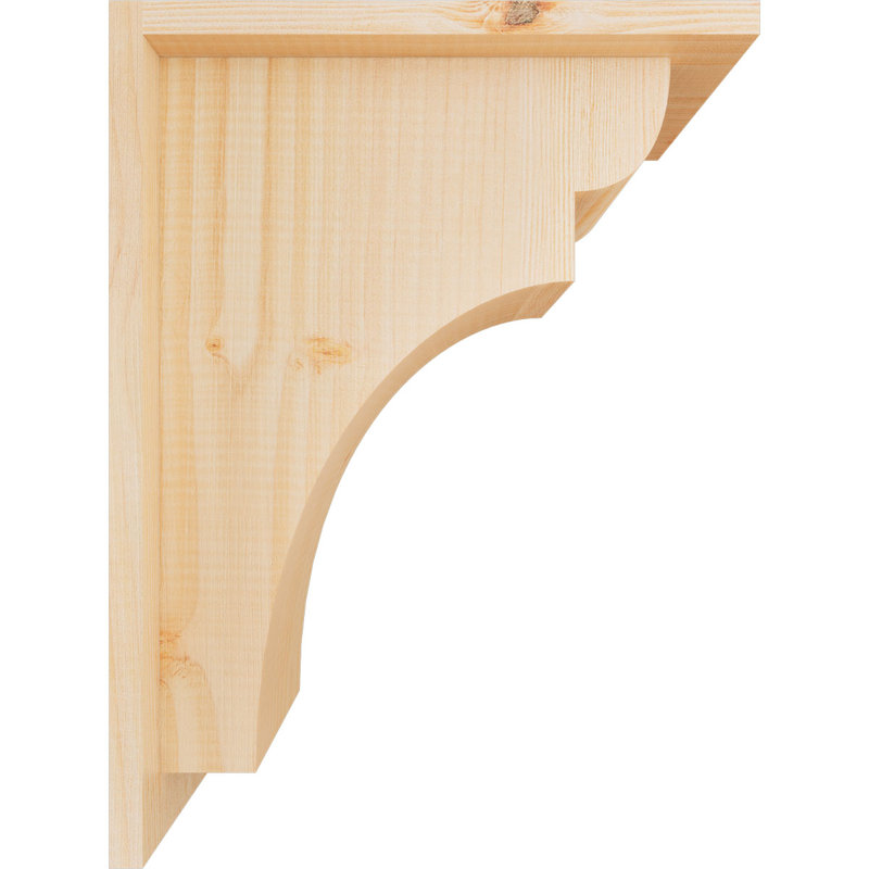 Yorkshire Yorktown avec plaque arrière, H 16 po x l 7,5 po x P 12 po, Sapin de Douglas, Lisse