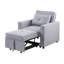 Fauteuil convertible en lin Zoey contemporain-2085091661