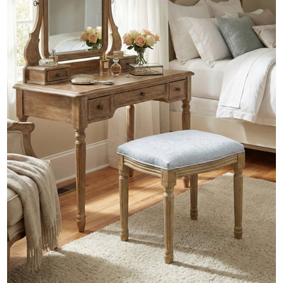 Solid + Manufactured Wood Accent Stool