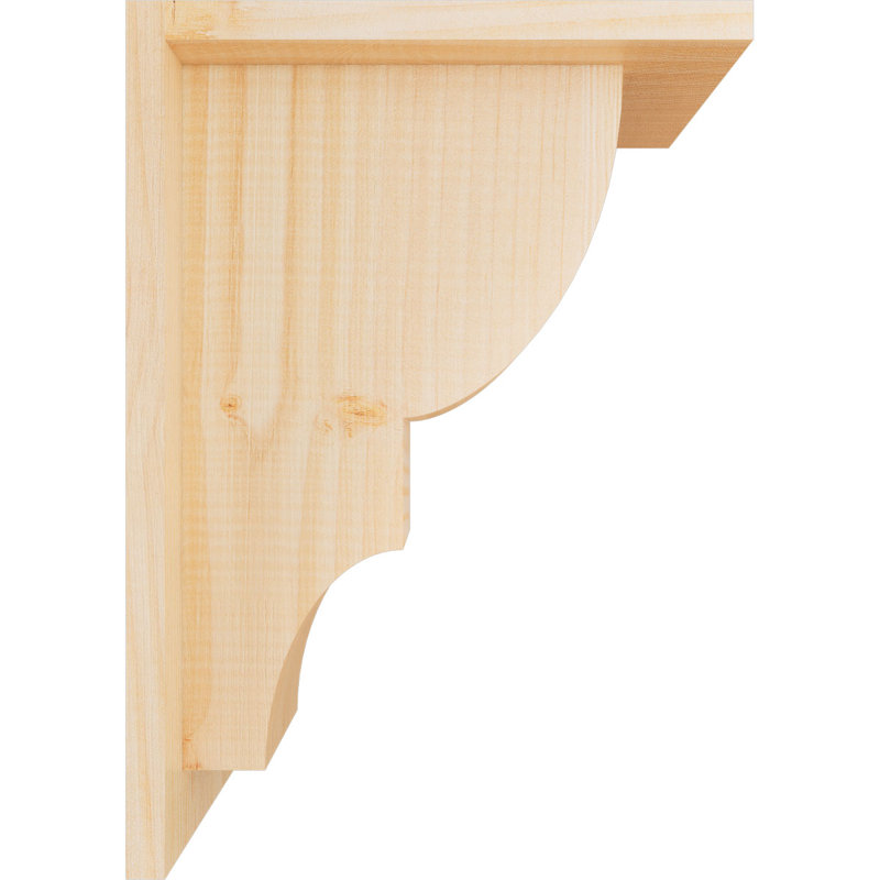 Corbeau Ridgewood avec contre-plaque, H 14 po x l 5,5 po x P 10 po, Sapin de Douglas, Lisse