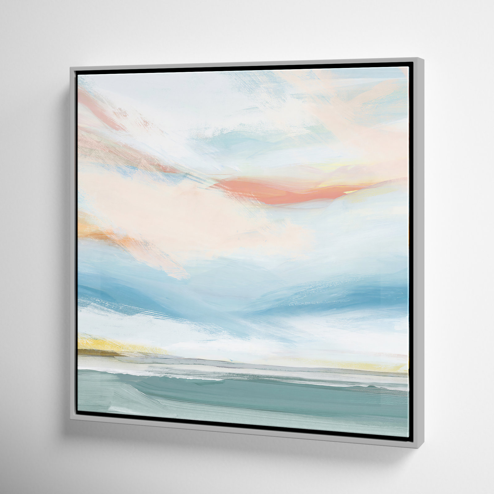 Delphi "Sweetness I" Painting by Isabelle Z, 25.5" H x 25.5" W x 2" D, White Framed Canvas